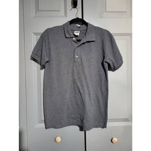 Gildan mens grey short-sleeved polo